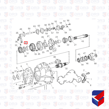 Bucha Engrenagem Diferencial Scania RB660 662 1301662 009985 Cipec