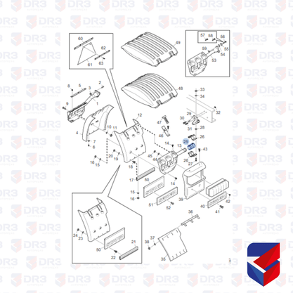 Bucha Suporte Paralama Scania S5 1781031 016157 Cipec