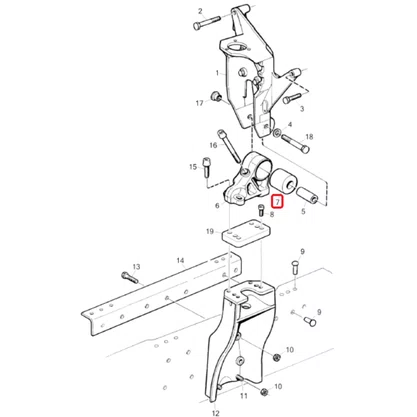Bucha Suspensao Cabine Scania S4 Bicudo 1372432 R826 Rei