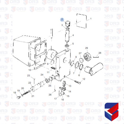 Bujao Bomba Bascular Cabine Scania S4 Rosca Fina 1490911 Cipec