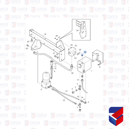 Bujao Bomba Bascular Cabine Scania S4 Rosca Grossa 1535023 BrCompany