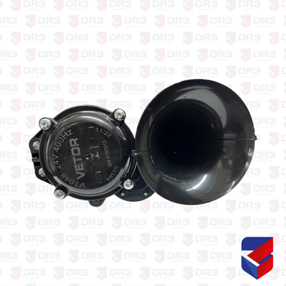 Buzina 1 Corneta Preta 24v 400hz 2291089 1938103 VT048 Vetor