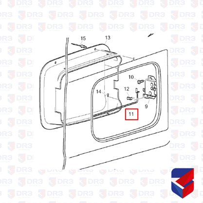 Cabo Tampa Porta Objeto Scania S4 1366223 006848 Cipec