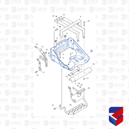 Caixa Bateria Scania S4 S5 1447158 1485946 1386799 ME1366 Edreaza