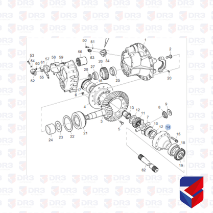 Caixa Satelite Menor Scania RB660 662 560 1368527 02100011 Original