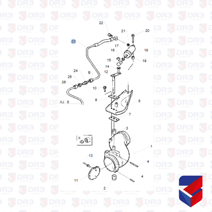 Cano Cilindro Freio Motor Scania S4 1438959 1388553 Lidebras