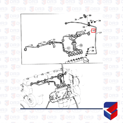 Cano Injetor Scania 112 113 Cilindro 1 365485 509962 BrCompany