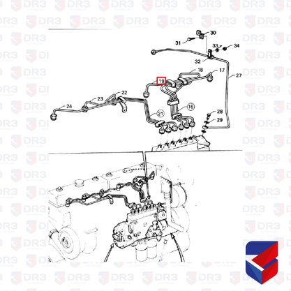 Cano Injetor Scania 112 113 Cilindro 3 365487 002583 BrCompany