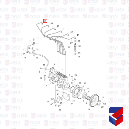 Cano Injetor Scania 124 Cilindro 1 1375369 002604 BrCompany