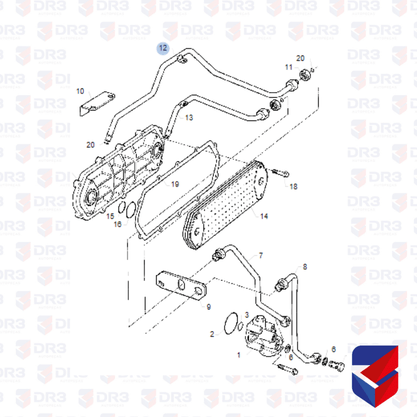 Cano Radiador Oleo Cambio Scania S4 S5 1374829 509104 Lidebras