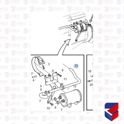 Cano Radiador Oleo Cambio Scania S4 S5 1402901 505673 Lidebras