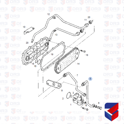 Cano Radiador Oleo Cambio Scania S4 S5 1480600 1377323 Lidebras