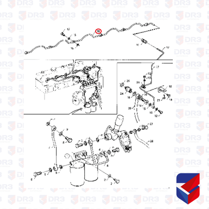 Cano Retorno Oleo Motor Scania 112HS 112HW 113 1110918 Lidebras