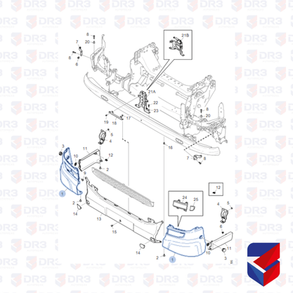 Capa Parachoque Scania NTG Moderno LD 2474483 Cepam