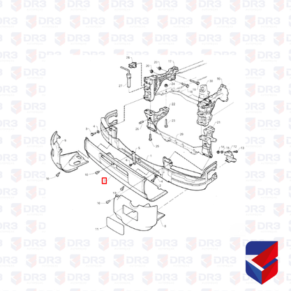 Capa Parachoque Scania S4 R T Centro 1400213 6113 Rodoplast