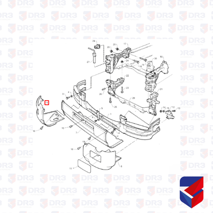Capa Parachoque Scania S4 R T LD 1324598 6114 Rodoplast