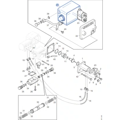 Carcaca Caixa Bobinada Solenoide Scania GRS905 2082090 Bester