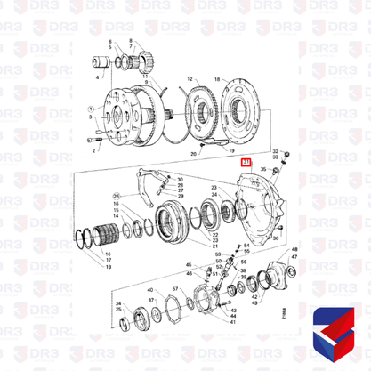Carcaca Seletora Fundido Scania GR871 1303600 Incoparts