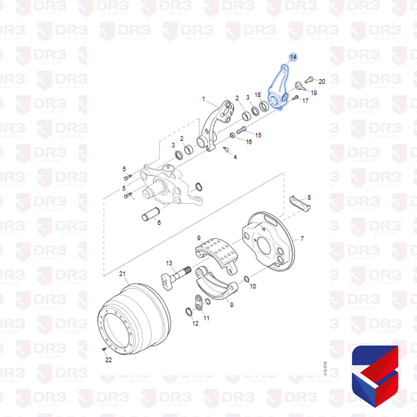 Catraca Freio Dianteiro Scania NTG Automatica LD 2261825 Ecksil