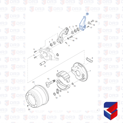 Catraca Freio Dianteiro Scania NTG Automatica LE 2261826 Ecksil
