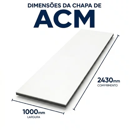 Chapa Ecotech 2430x1000mm 850010027U Branco