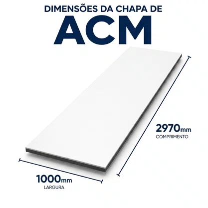 Chapa Ecotech 2970x1000mm Branco 850010027U DMC