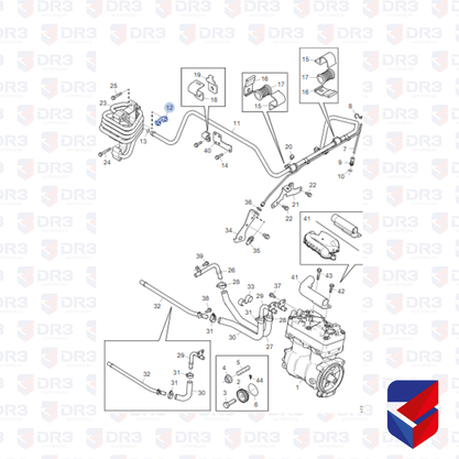 Chapa Fixacao Tubo Compressor Scania NTG 1872203 Original