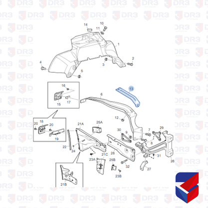 Chapa Paralama Dianteiro Scania S4 S5 1479924 ME1868 Edreaza