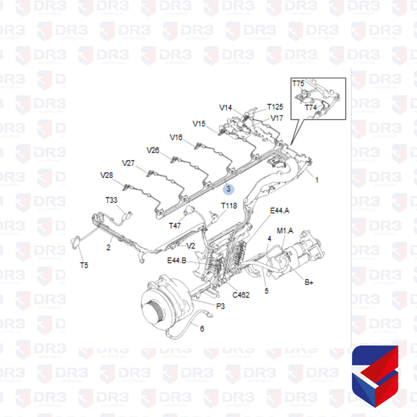 Chicote Unidades Motor Scania P G R Euro 5 1426472 1426471 Original