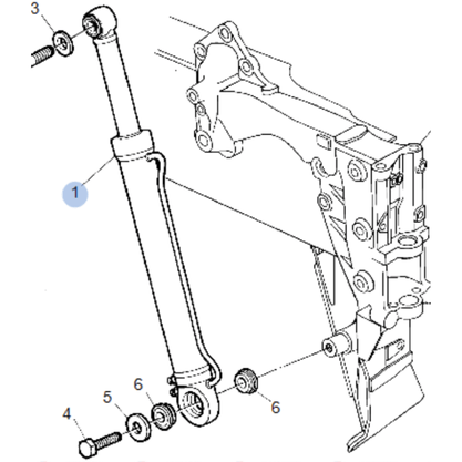 Cilindro Bascular Cabine Scania S5 R Euro 5 1720924 1477878 Bester