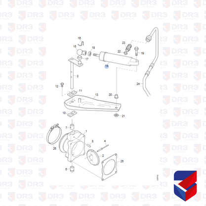 Cilindro Freio Motor Scania 124 S4 1400769 1507790 RDA0307 RDA