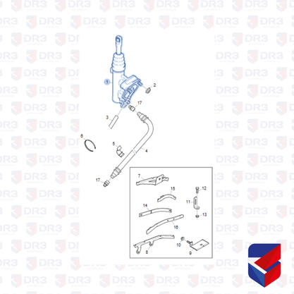 Cilindro Mestre Embreagem Scania 440 Euro 5 1800442 Original