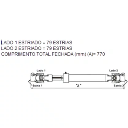 Coluna Direcao Scania 113 Bicudo 10 Marcha 1678719 RCD103 Stahl