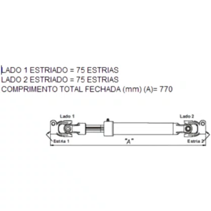 Coluna Direcao Scania 113 Bicudo 6 8 Marcha 1344301 RCD104 Stahl