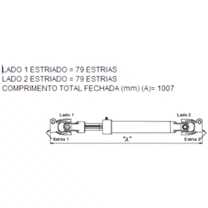 Coluna Direcao Scania 114 Bicudo 1405823 1425912 RCD125 Stahl