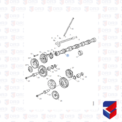 Comando de Valvulas Scania S4 STD 1414022 CO614 Susin