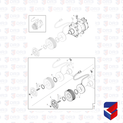 Compressor Ar Condicionado Scania 2013 Em Diante 1888032 Royce