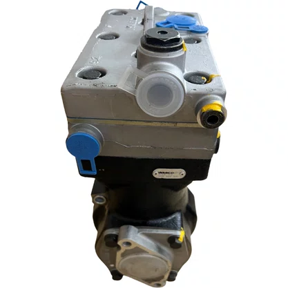 Compressor Ar Mercedes Benz Axor OM457 2 Cilindros Com Furo Wabco