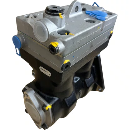 Compressor Ar Mercedes Benz Axor OM457 2 Cilindros Com Furo Wabco