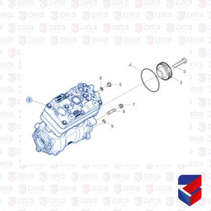 Compressor Ar Scania S5 Eixo Grosso Sem Engrenagem Bel-Ar