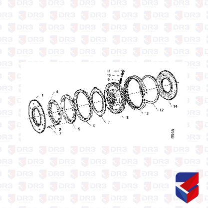 Cone Sincronizado da 1 Scania GRS900 1438526 01438526 Euroricambi