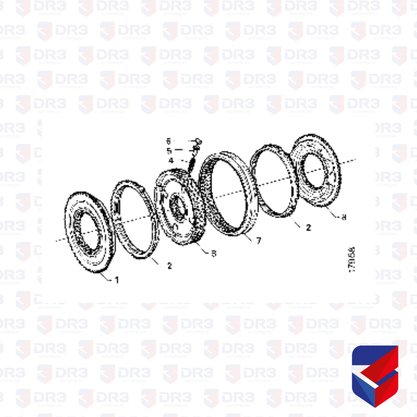 Cone Sincronizado Scania GRS900 1395623 01756447 Euroricambi