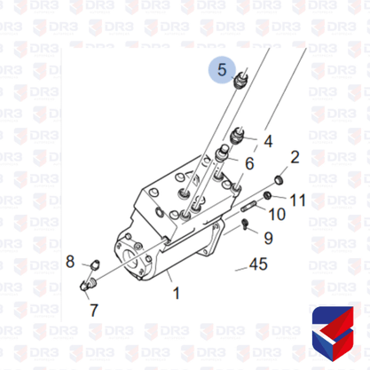 Conexao Compressor De Ar Scania P G R 1422975 RDA1345 RDA