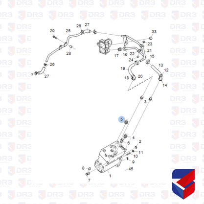 Conexao Compressor De Ar Scania P G R 1422975 RDA1345 RDA