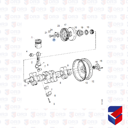 Conico Cubo Virabrequim Scania 112 113 329636 500419 BrCompany