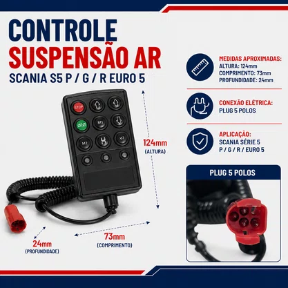Controle Suspensao Ar Scania S5 P G R Euro 5 1403270 Bester