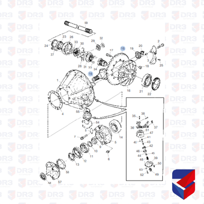 Coroa e Pinhao 12x41 Scania Diferencial R660 1331064 20030 Original