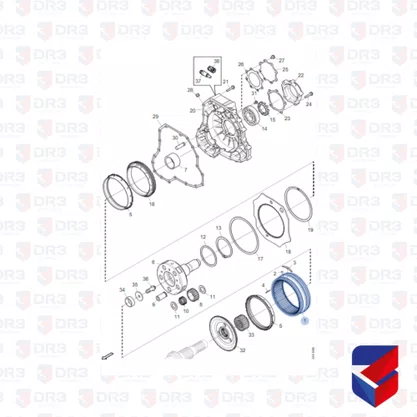 Coroa Redutora Grupo Planetaria Scania GRS900 1118030 Euroricambi