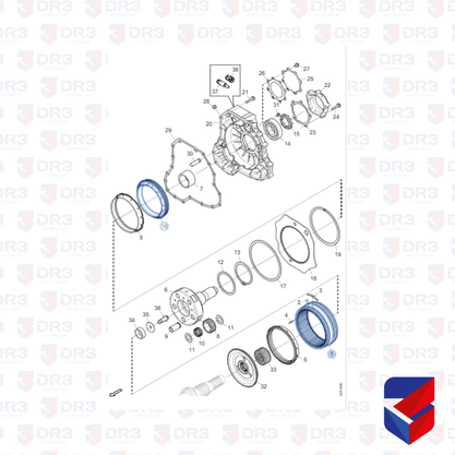 Coroa Redutora Grupo Planetaria Scania GRS900 1118030 Original