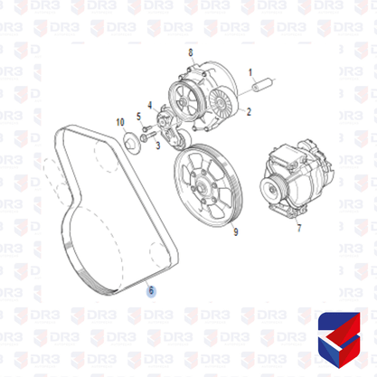 Correia 8PK1515 Micro V 1354390 1376316 1389049 8PK1515 Gates
